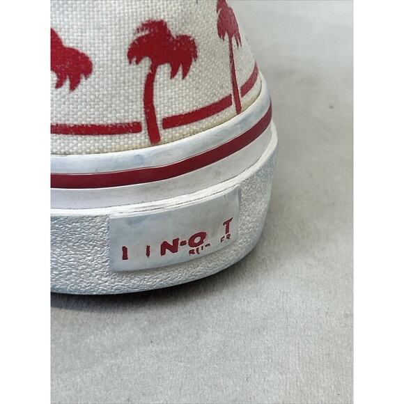 In-N-Out Burger Slip On Canvas Shoes Mens US 7 UK 6 White and Red Palm Trees - Picture 8 of 16